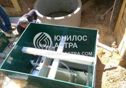 Монтаж септика Астра 100